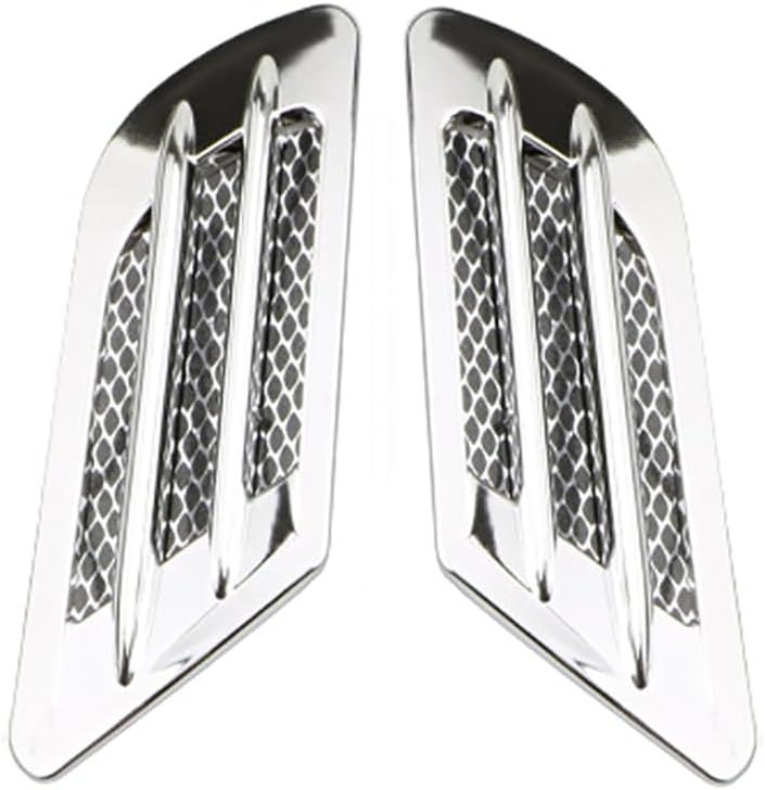 KACEPAR Exterior Car Air Flow Fender Side Vent Decoration Sticker, Front Side Fender Air Vent Grille Decoration Cover Trim, Universal Fit Pair, Black - Image 5